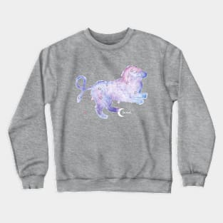 Leo Galaxy Watercolor Crewneck Sweatshirt